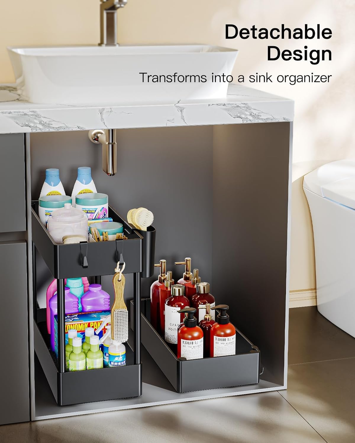 Pipishell cart with ventilation holes for airy storage