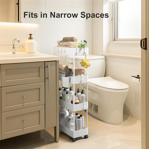 Pipishell cart features smooth wheels for effortless room-to-room movement.