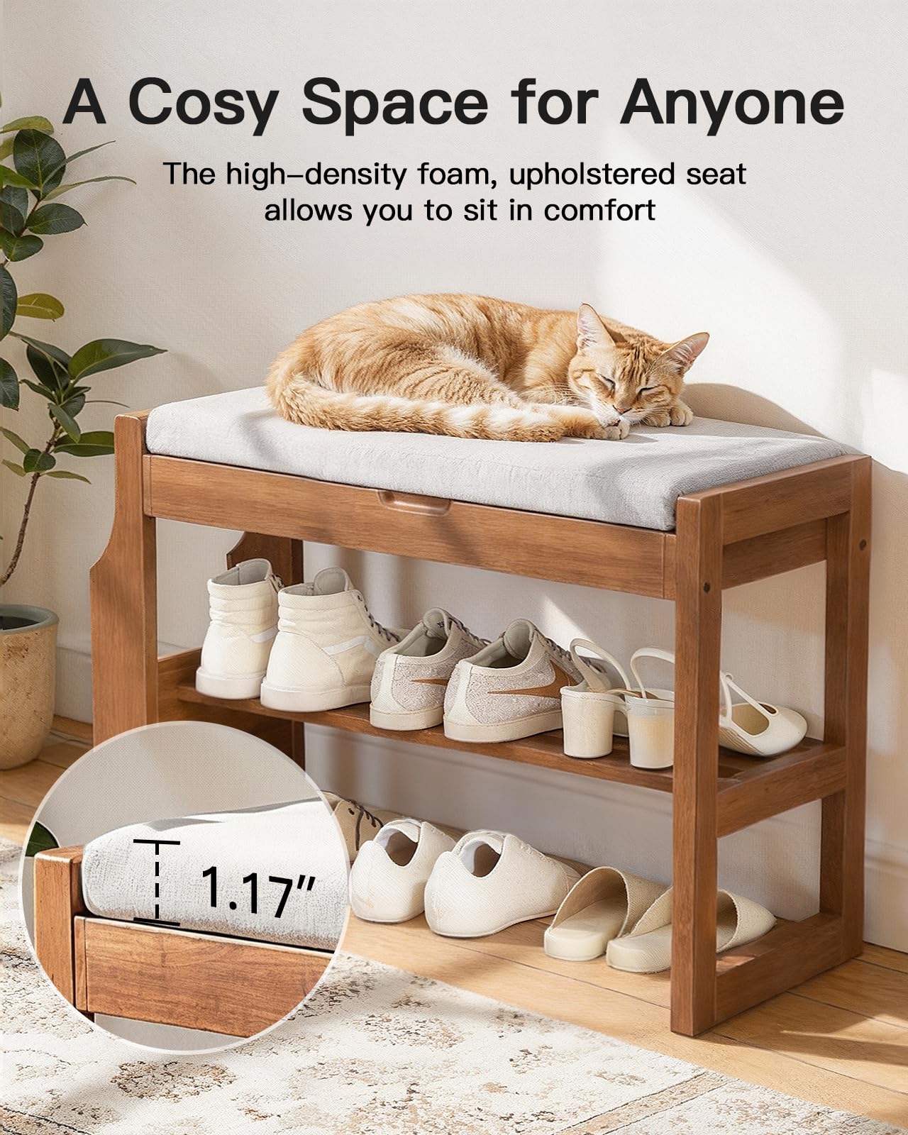 Pipishell solid pine wood construction blends durability with natural grain.