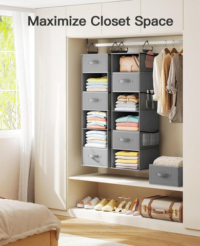 Pipishell sturdy hanging hooks show secure attachment to most closet rods.