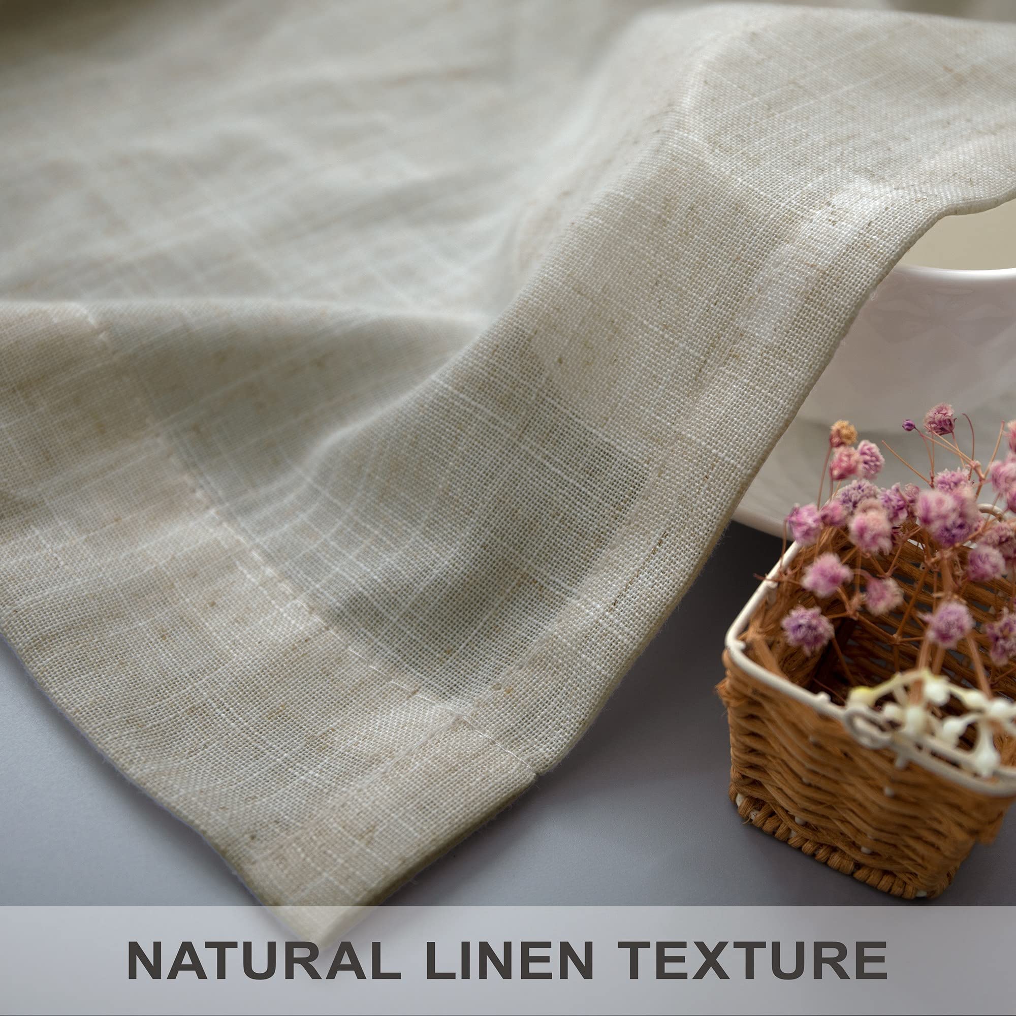 Pitalk flax linen curtains easy care washability for busy homes
