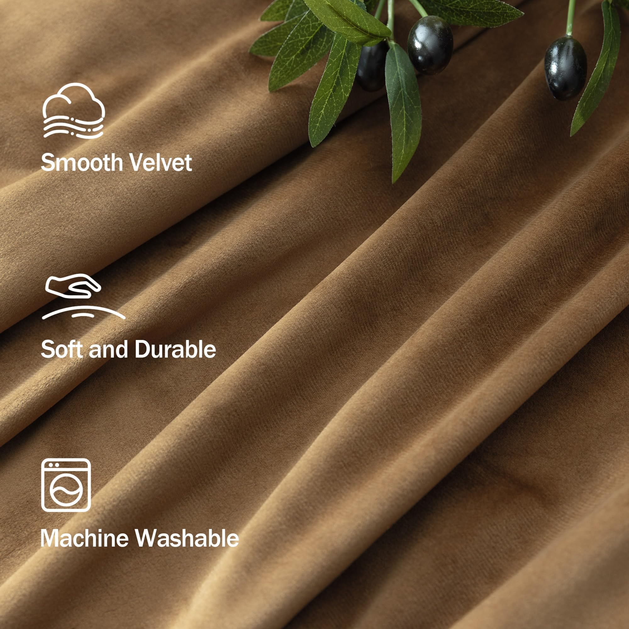 Pitalk velvet curtains with 84-inch rod-pocket view for classic drape and easy hanging.