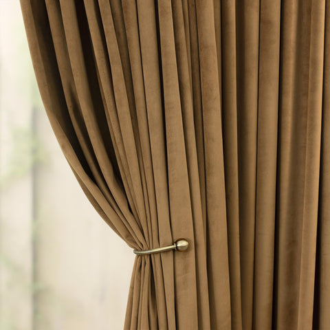Pitalk velvet curtains in a living room setting elevate ambience and style.