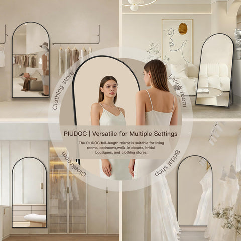 PIUDOC gift-ready full-length mirror for thoughtful housewarming or birthday.