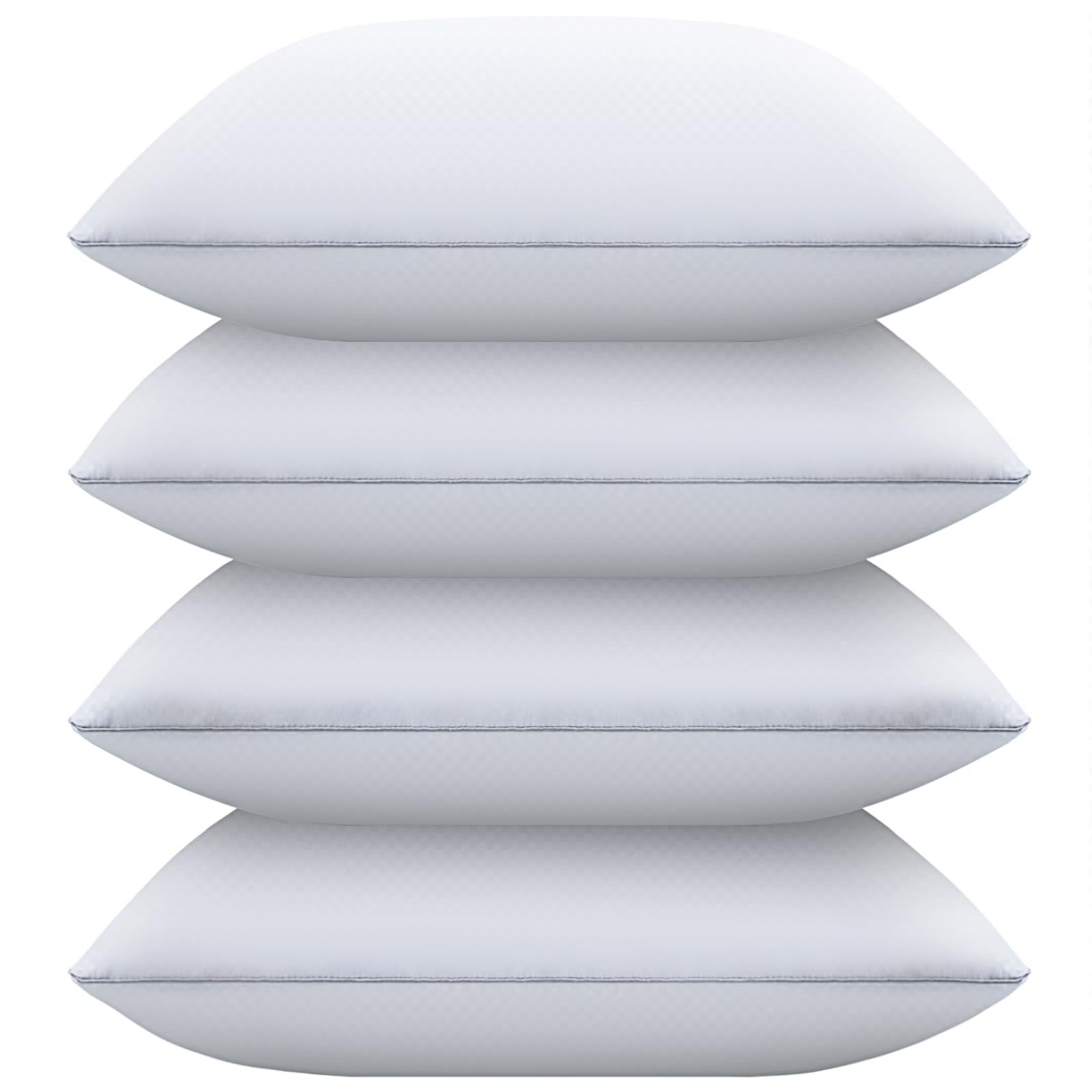 Piwaal bed pillows shell closeup shows plush, breathable fabric.