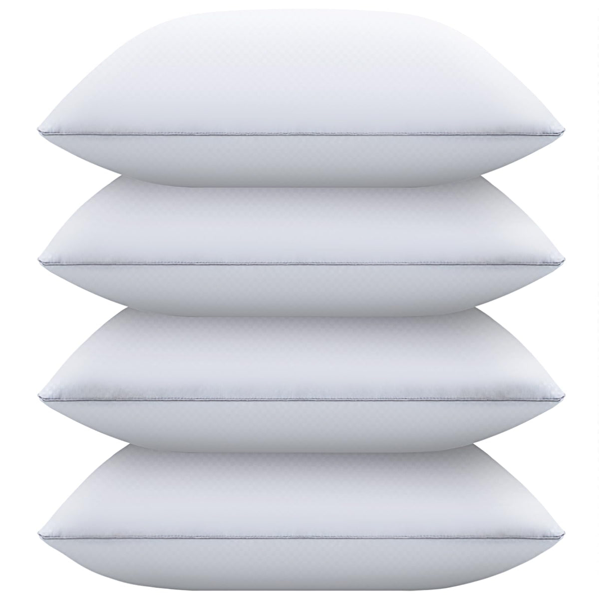 Piwaal bed pillows shell closeup shows plush, breathable fabric.