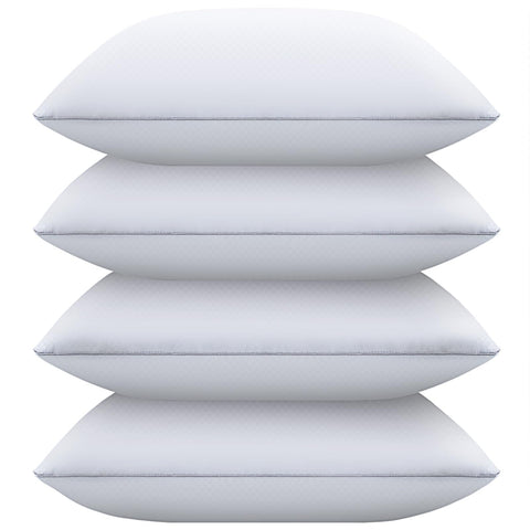 Piwaal bed pillows shell closeup shows plush, breathable fabric.