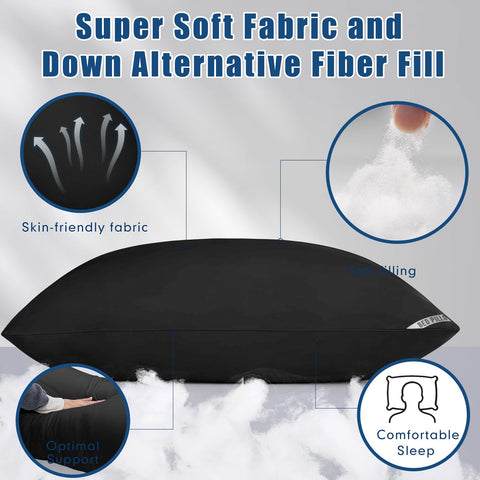 Piwaal down-alternative filling closeup shows durable, resilient comfort.