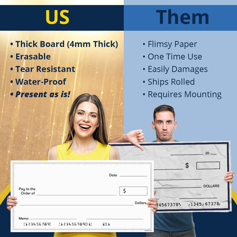 Pixelverse Design professional-looking giant check enhances event visuals