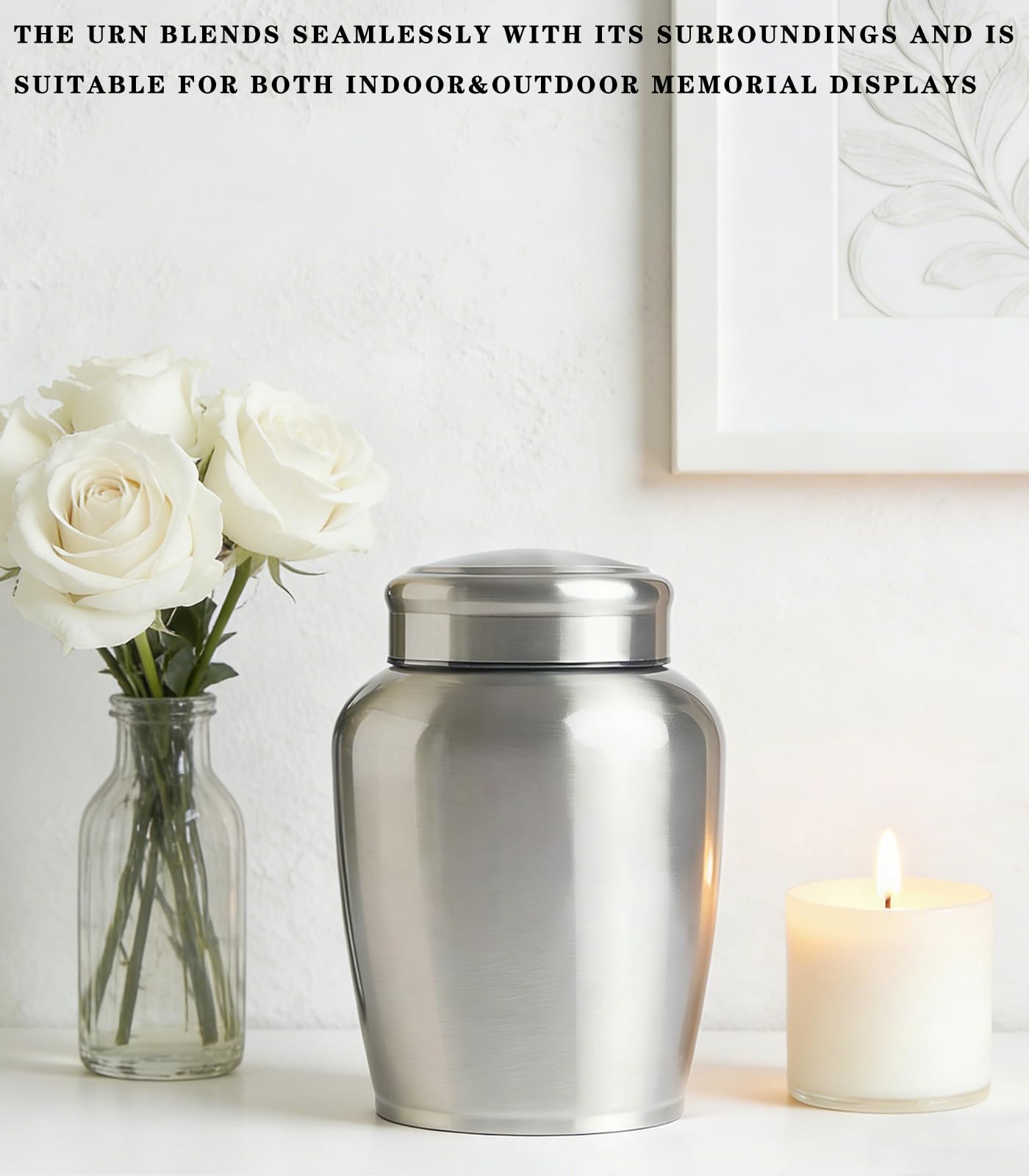 P.J homsv urn ash silver texture close-up reveals durable coating