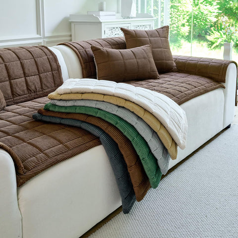 PJLZJFBY corduroy soft fabric ante on sofa with warm, velvety texture