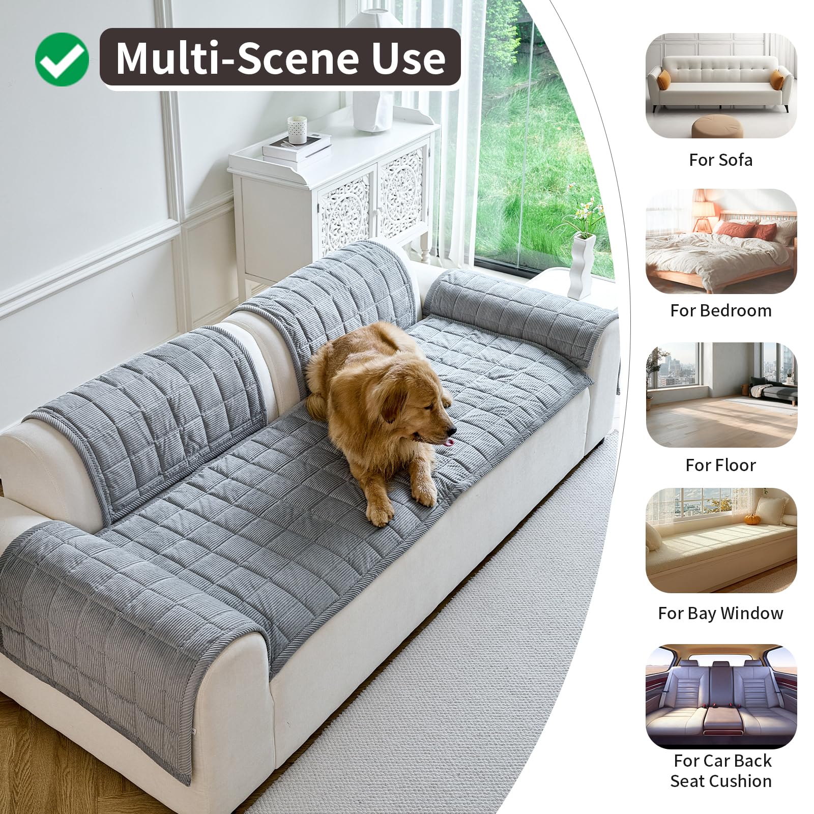 PJLZJFBY couch cover versatile use as floor or car mat