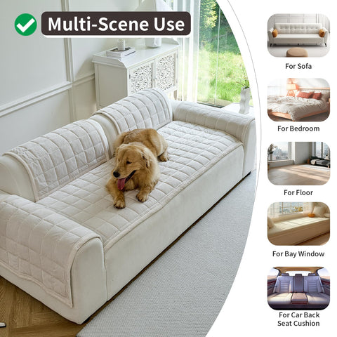 PJLZJFBY beige-white color couch cover blends with home decor