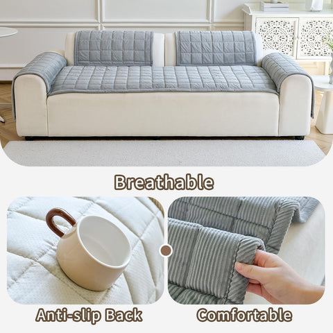 PJLZJFBY dog couch cover on leather surfaces helps reduce sliding during play