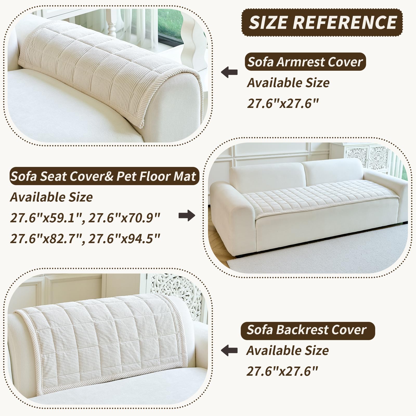 PJLZJFBY dog couch cover sits securely on a loveseat with non-slip backing
