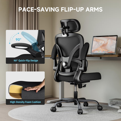 PKPT chair provides 360-degree swivel with quiet wheels.