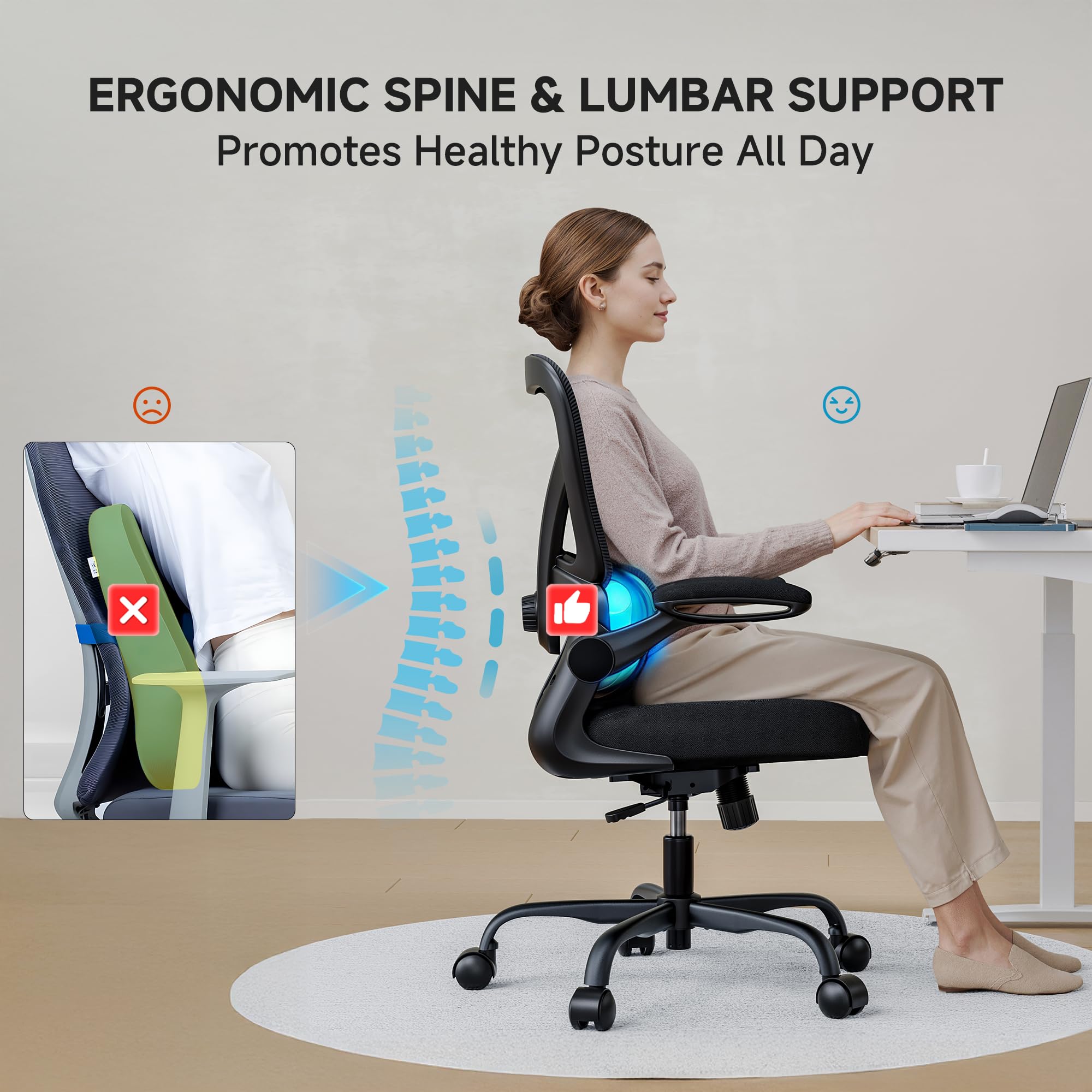 PKPT seat-foam provides supportive all-day seating