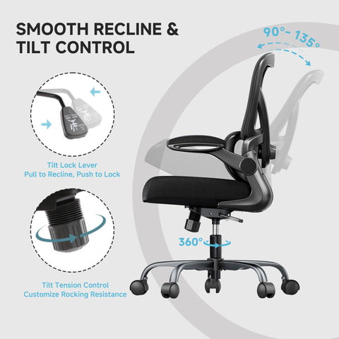 PKPT tilt-recline enables comfortable angle from 90° to 135°