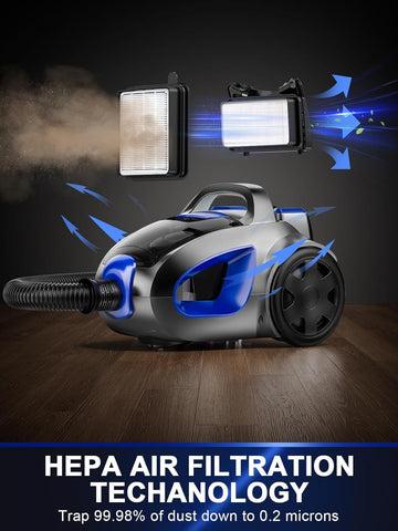 PKUYIE dual HEPA filtration captures fine dust and allergens
