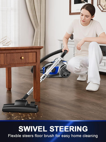 PKUYIE lightweight design and agile steering reach under furniture