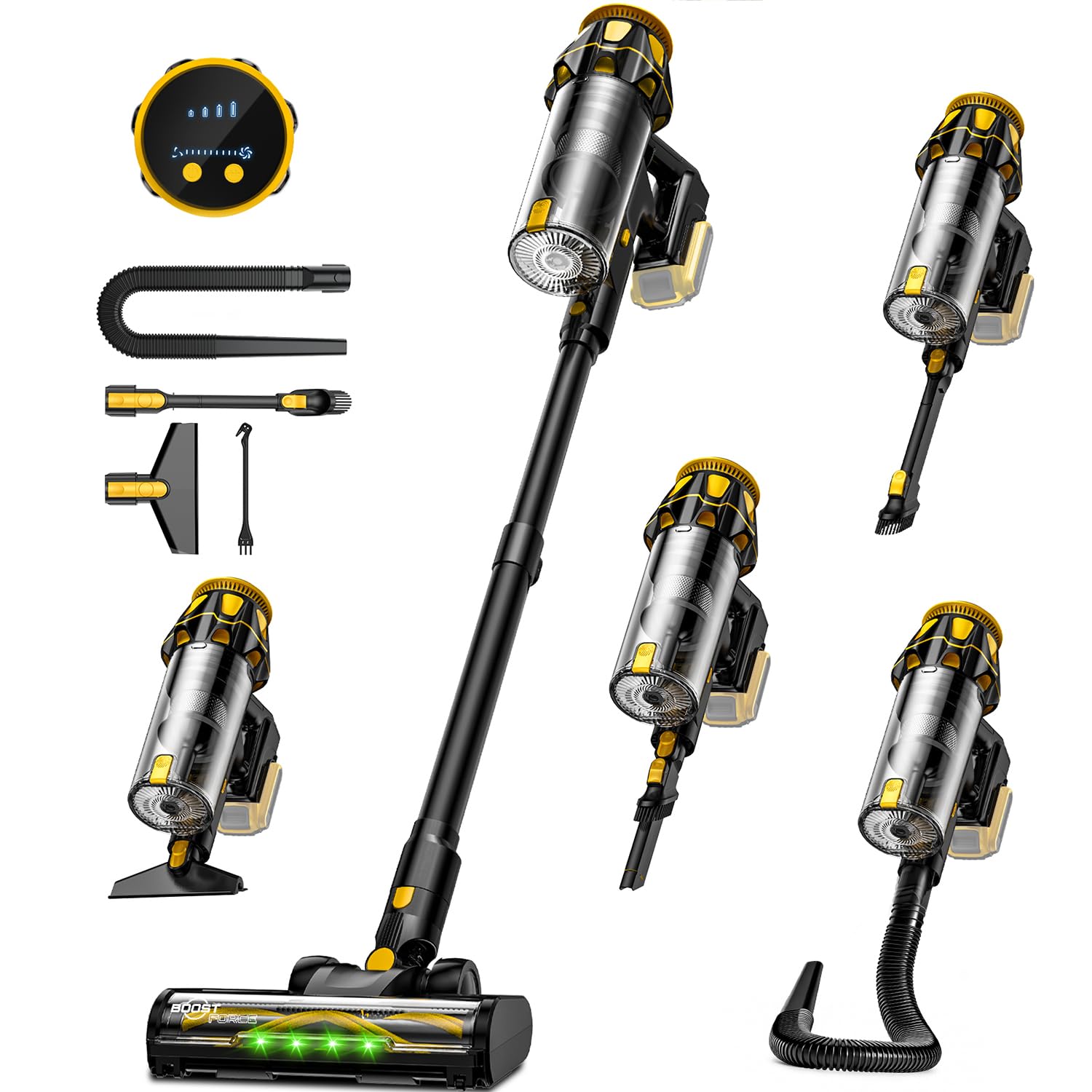 PKUYIE cordless vacuum with DeWalt 20V port protective design for safe use.