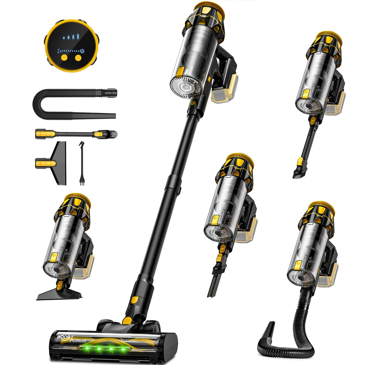 PKUYIE cordless vacuum with DeWalt 20V port protective design for safe use.