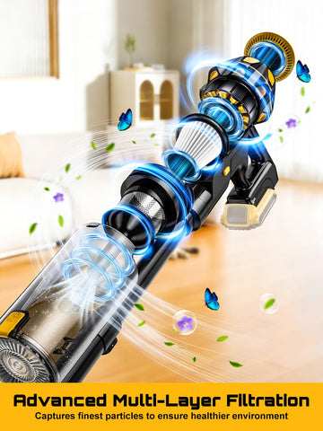PKUYIE pet hair destroyer lifts long hair from carpets.