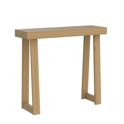 Plank+Beam knot-free pine close-up showcases durable, toxin-free finish