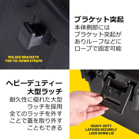 Plano Sportsman's Storage Trunk lockable latches secure equipment during transport