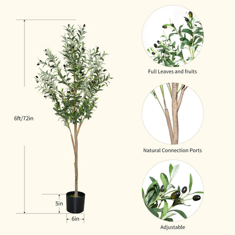 Plantsworld silk olive tree material offers durable, maintenance-free beauty