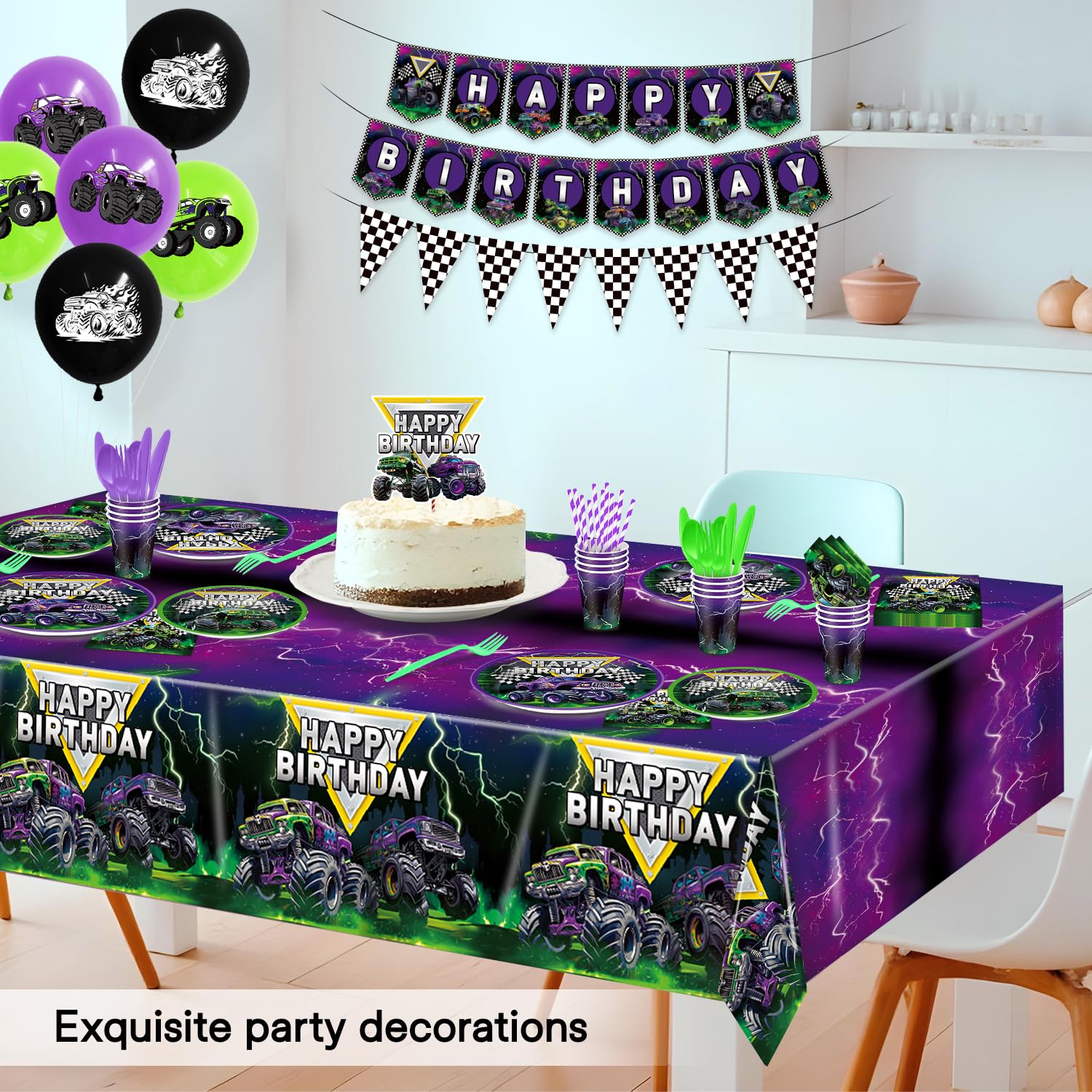 Planzivo truck birthday kit large plates simplify serving for families.