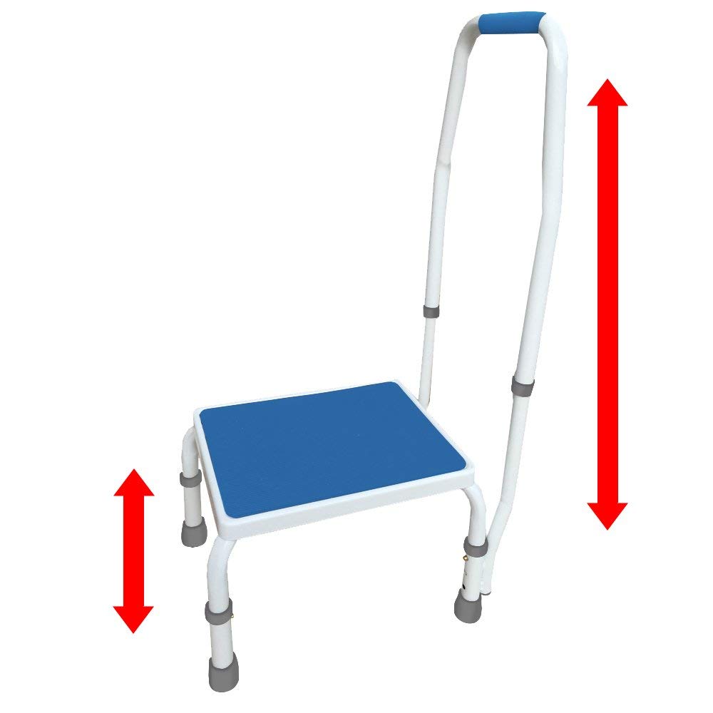 Platinum Health AdjustaStep Deluxe modern white/blue design suits contemporary spaces.