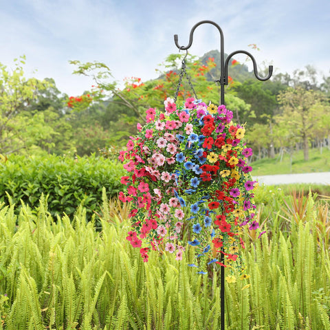 Playieer maintenance-free outdoor flowers show UV resistance in sun.