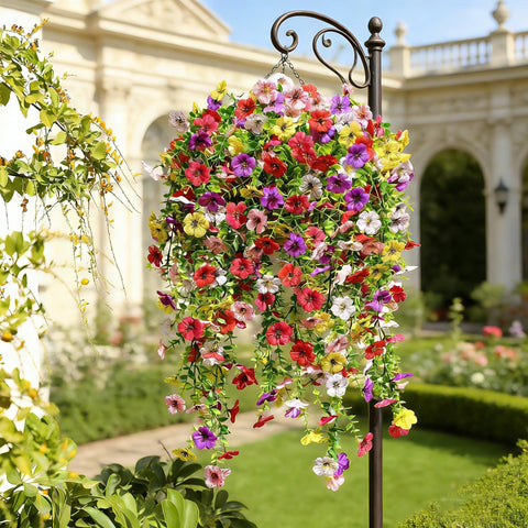 Playieer outdoor decor flowers stay vibrant with low maintenance.