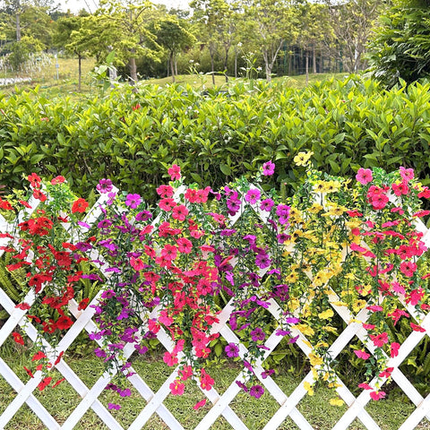 Playieer UV-resistant detail showing fade-free petals for outdoor use.