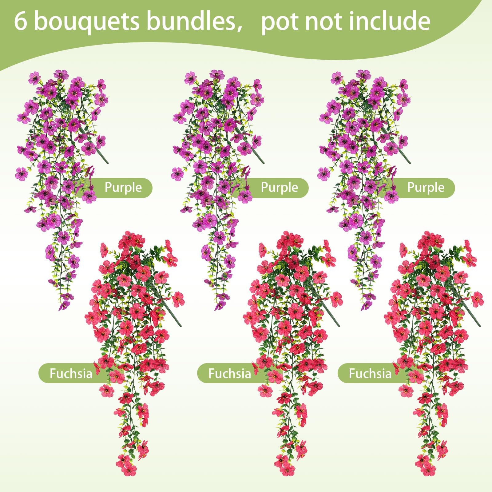 Playieer UV-resistant outdoor flowers endure sun without fading.