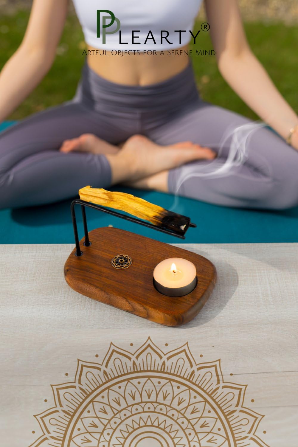 Plearty candle slot enables safe ambient burning within one setup