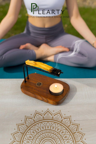 Plearty candle slot enables safe ambient burning within one setup