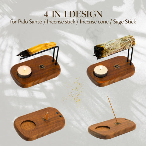 Plearty sturdy walnut design adds warmth to meditation spaces