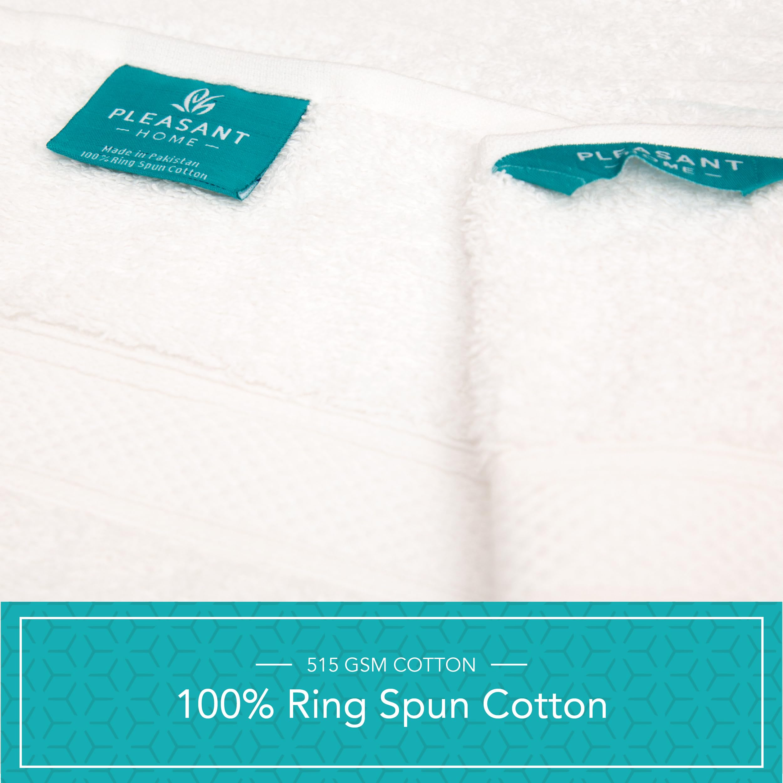 Pleasant Home towels absorbent and quick-drying after showers.