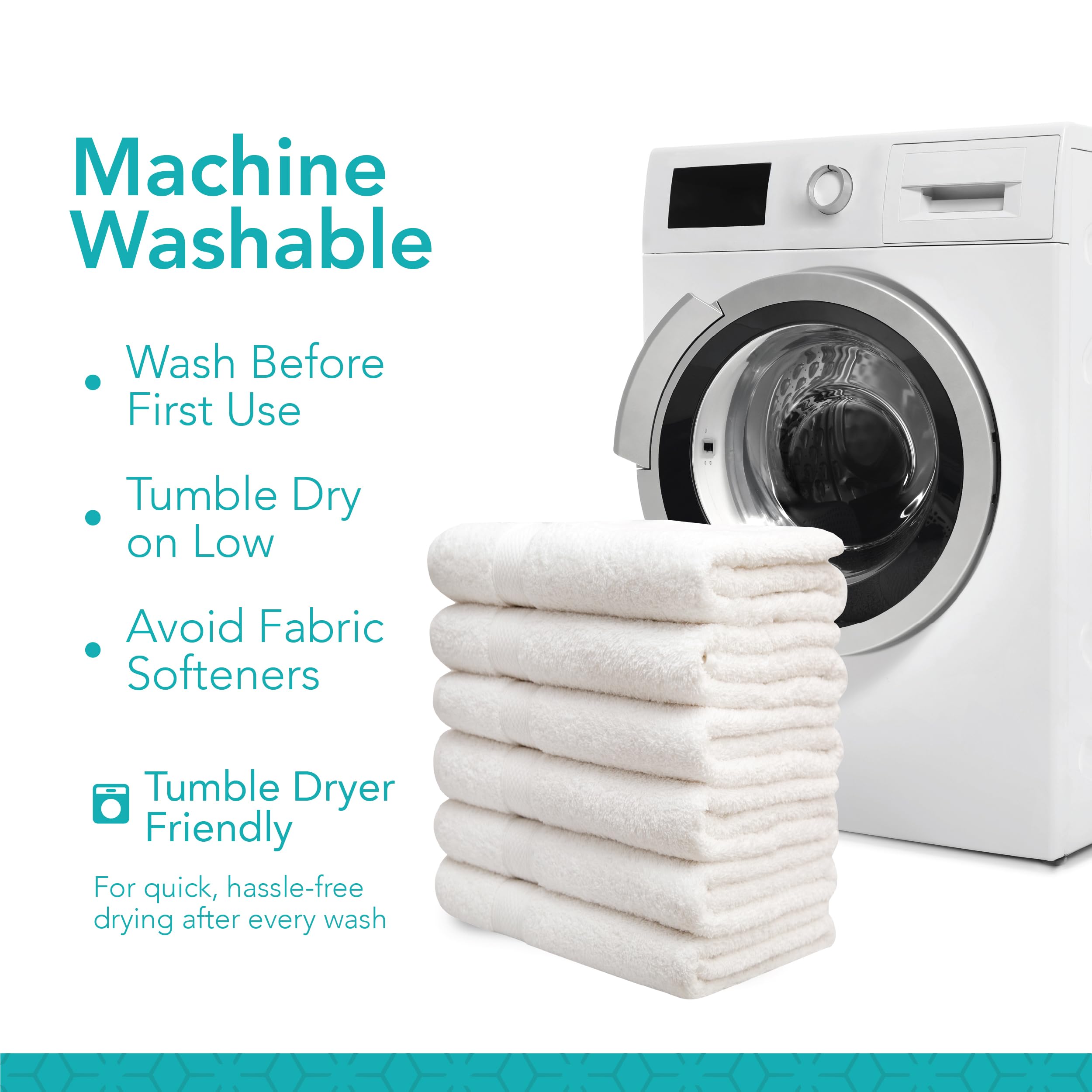 Pleasant Home gym and spa-ready towels withstand frequent washing.