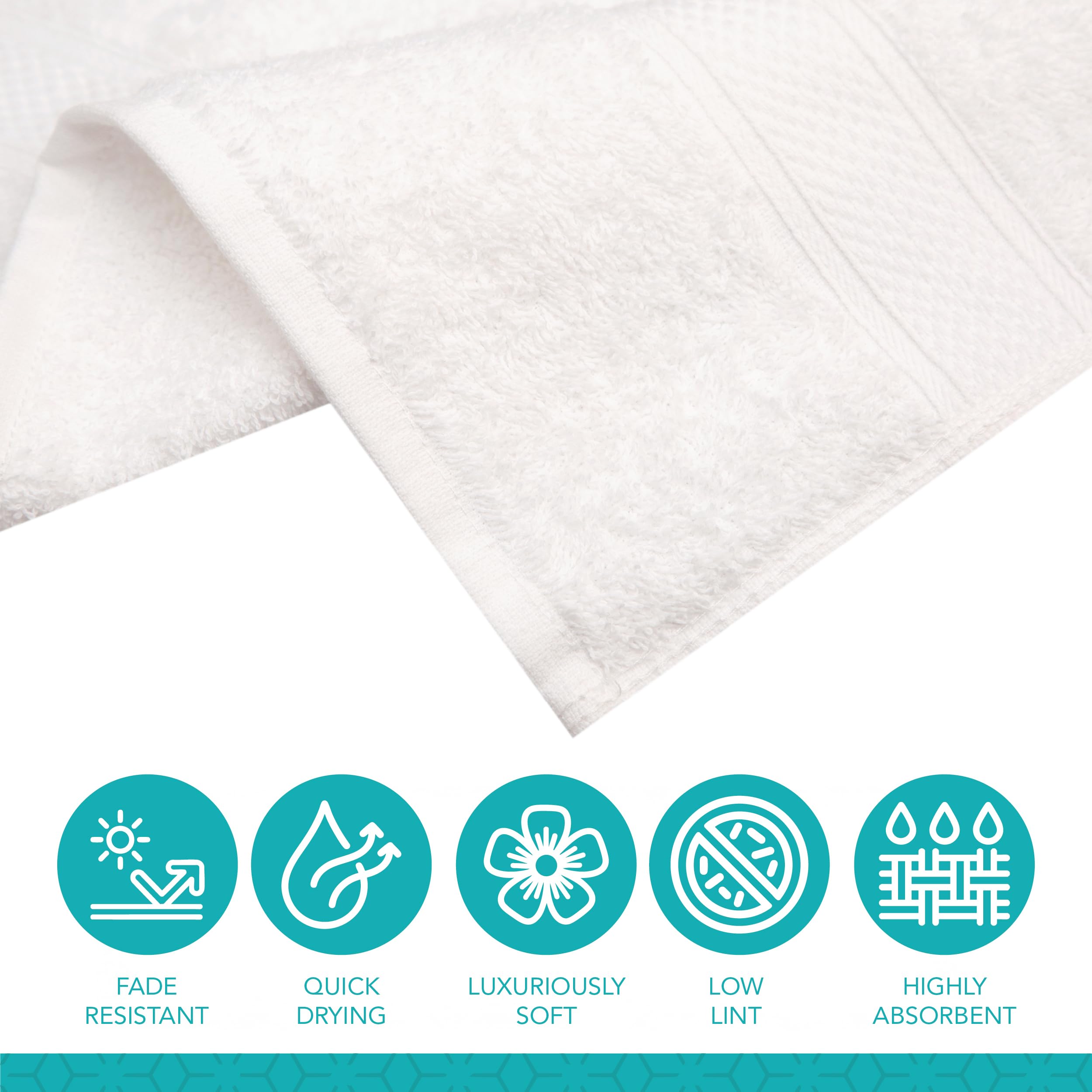 Pleasant Home towels soft, dense cotton for everyday drying.