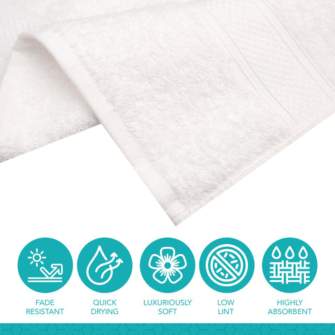 Pleasant Home towels soft, dense cotton for everyday drying.