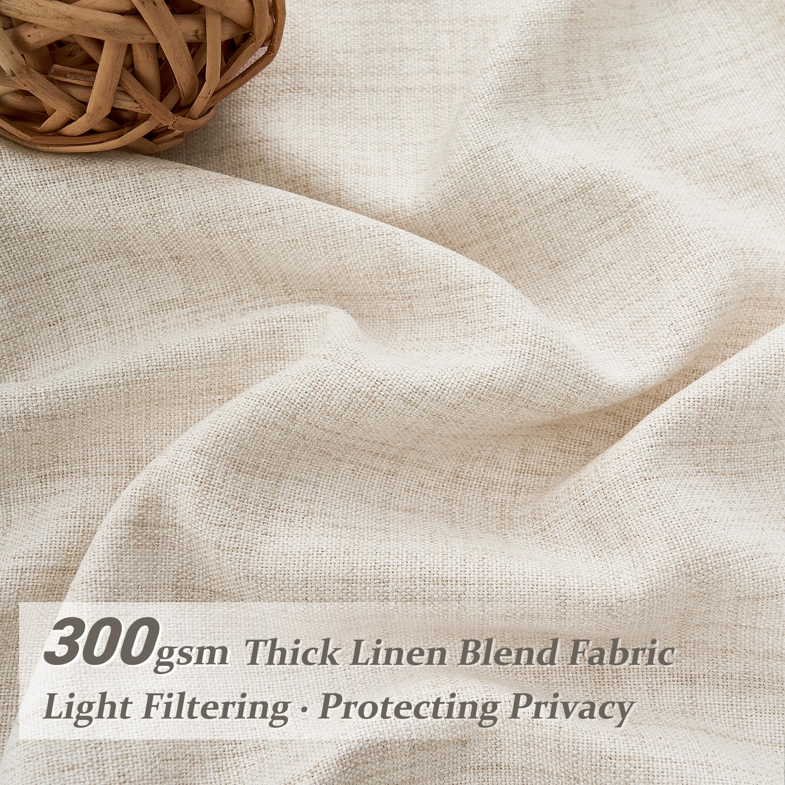 PleatedDrapes two-panel set with hooks and rings enables quick installation.
