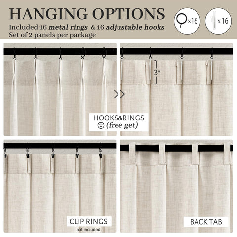 PleatedDrapes heavy 300gsm fabric captures privacy while letting light filter softly