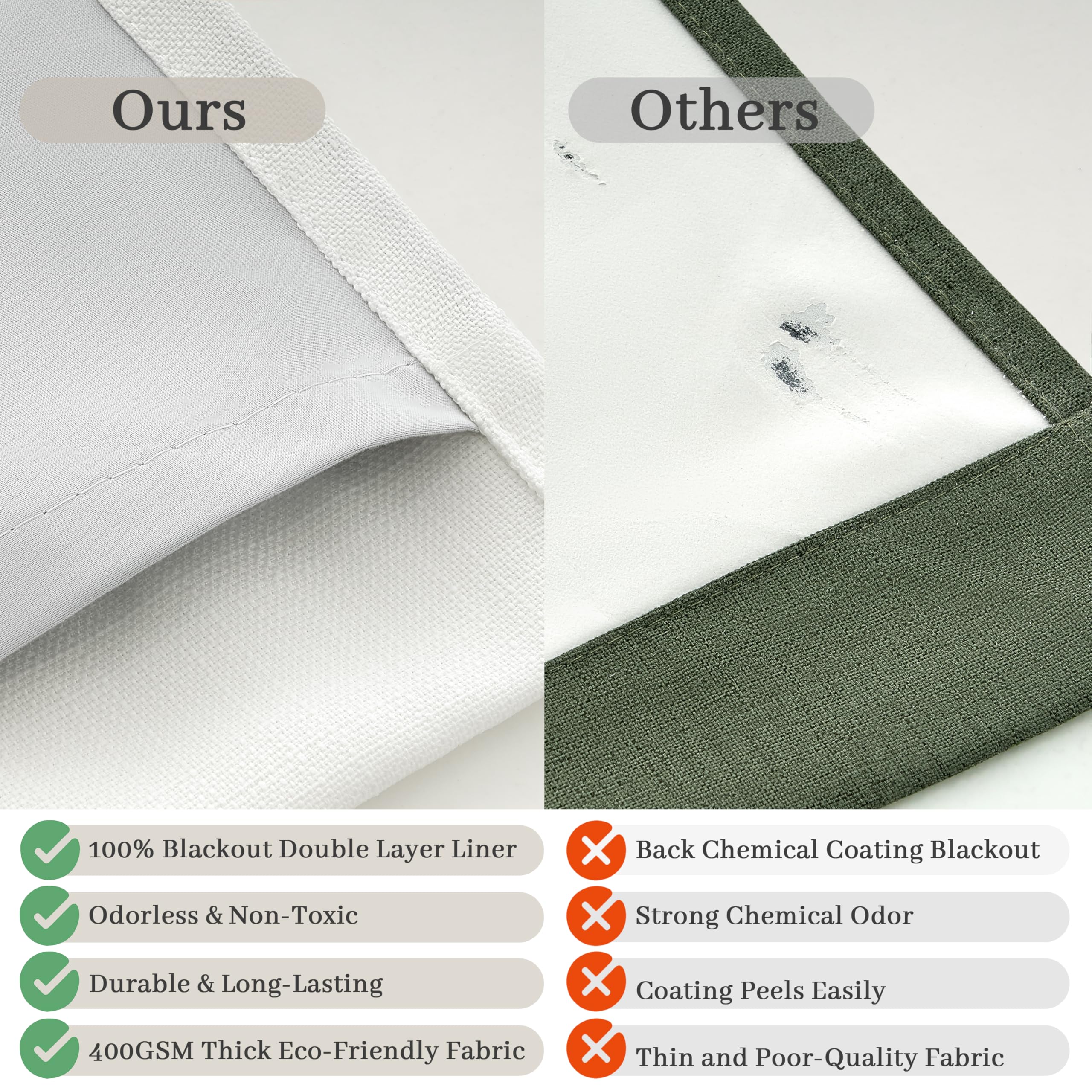 PleatedDrapes included hardware rings and hooks for quick installation