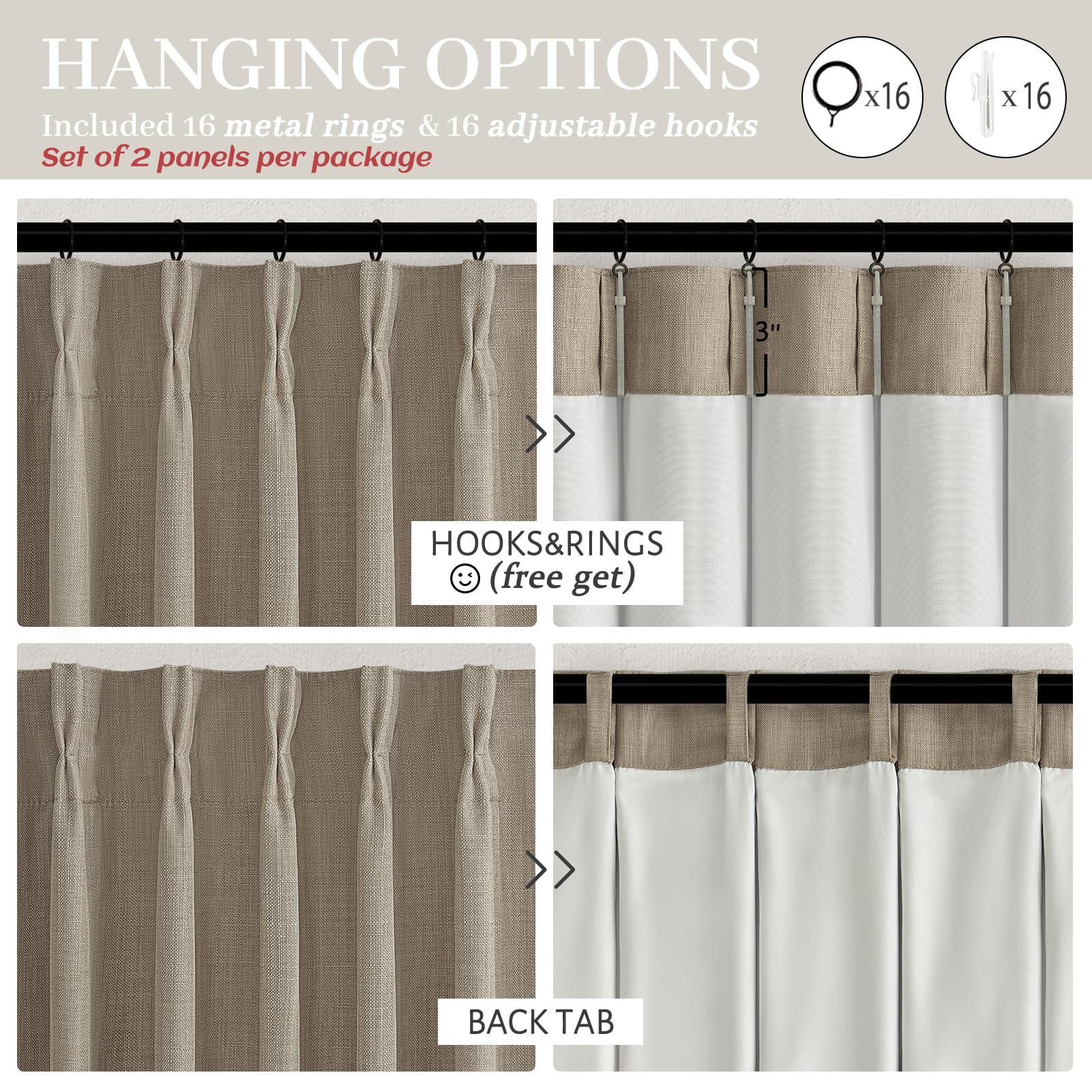 PleatedDrapes living room view shows versatile decoration with noise dampening effect.