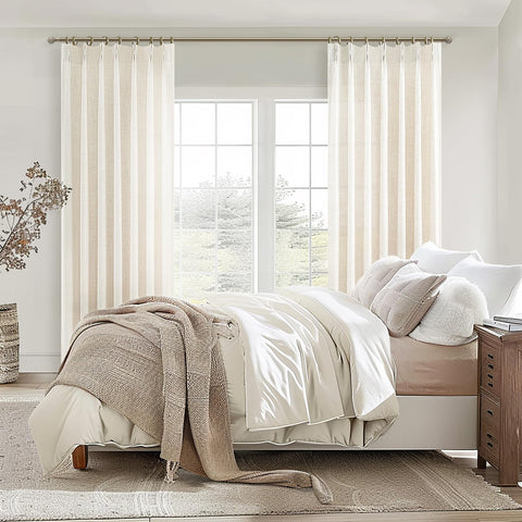 PleatedDrapes machine-washable curtains simplify care and wrinkle reduction