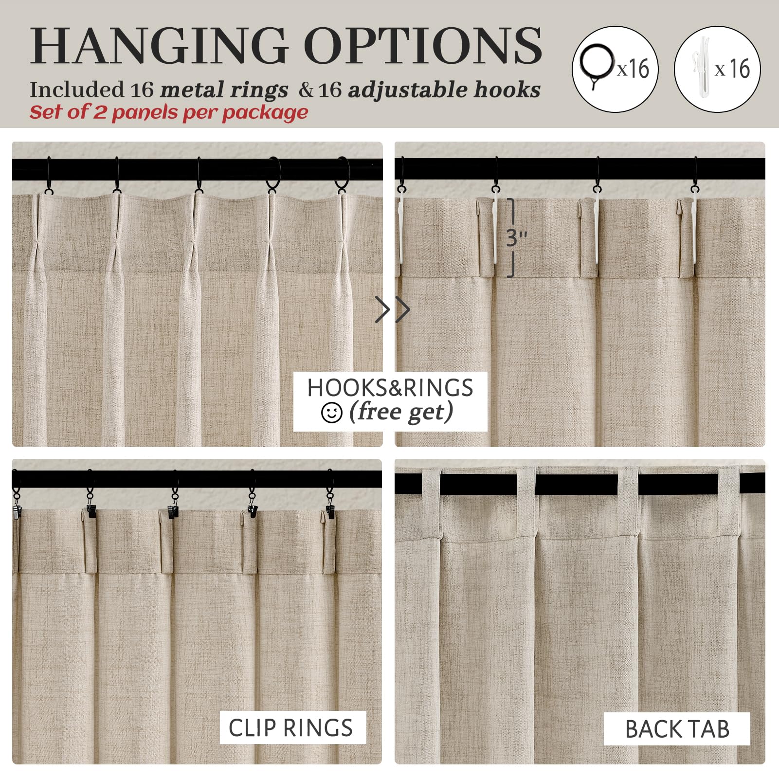PleatedDrapes curtains provide privacy while letting natural light softly through.