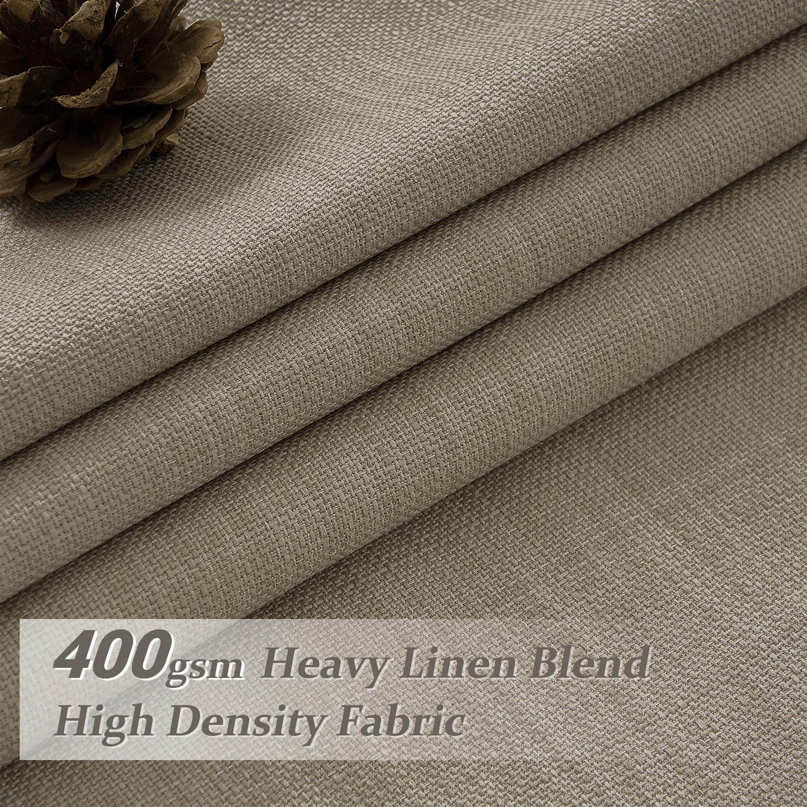 PleatedDrapes room-darkening layer blocks light for restful mornings and cinema-like evenings.